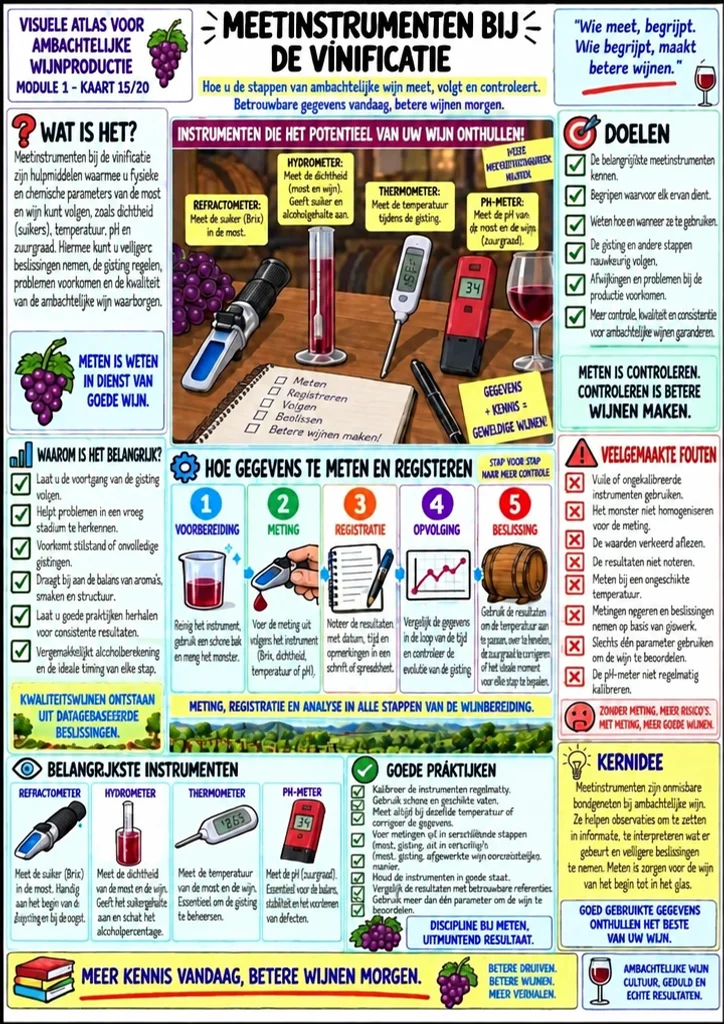 Kaart 15: Meetinstrumenten bij de Vinificatie